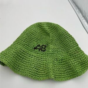 Agua Bendita Green Knitted Bucket Hat